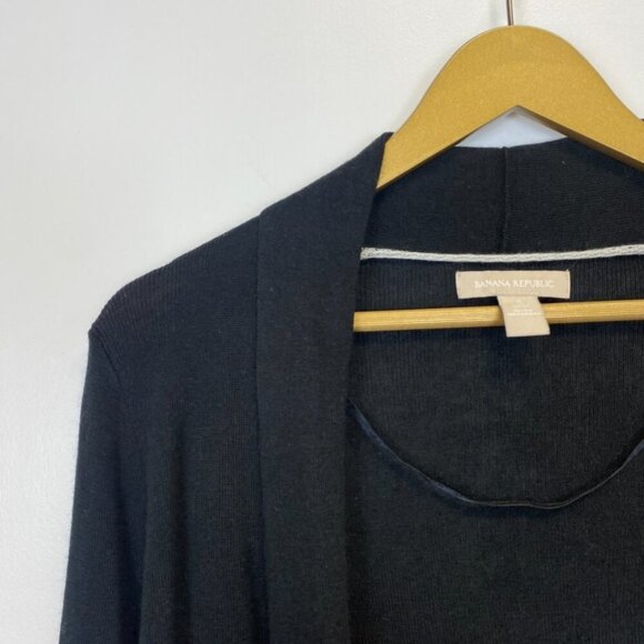 Banana Republic Silk Cashmere Black Cardigan Sweater - Picture 6 of 8